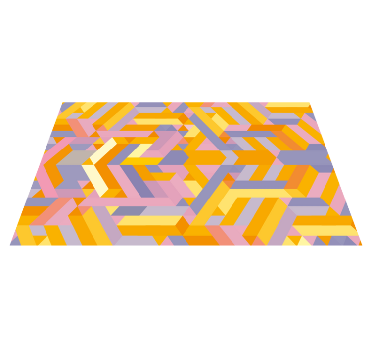 Vinyl Teppich Bad geometrisches muster Überlappung - TenStickers