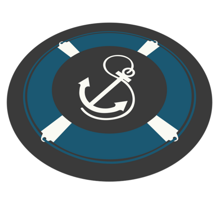 Vinylteppich Mosaik nautisches ankermotiv - TenStickers