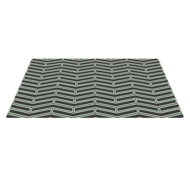Vinyl Teppich geometrisch chevron-linien - TenStickers