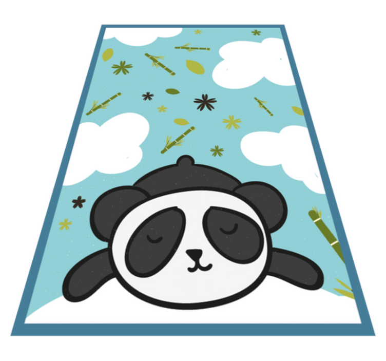 Vinyl Teppich Kinder panda-traumlandschaft - TenStickers