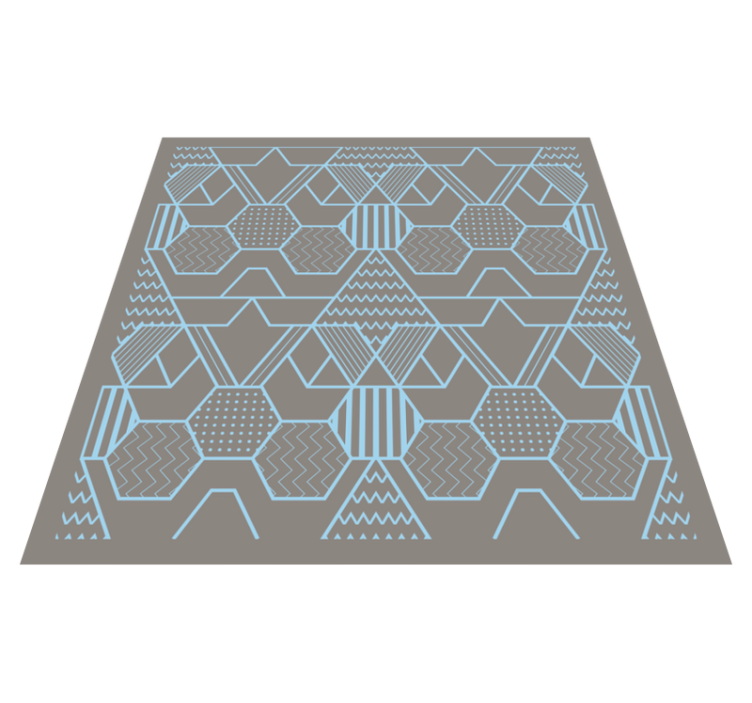 Vinyl Teppich geometrisch geometrische abstrakte formen - TenStickers