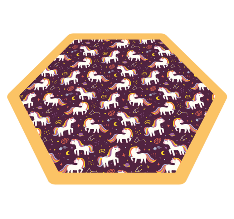 Vinyl Teppich Kinder einhorn spielzone - TenStickers