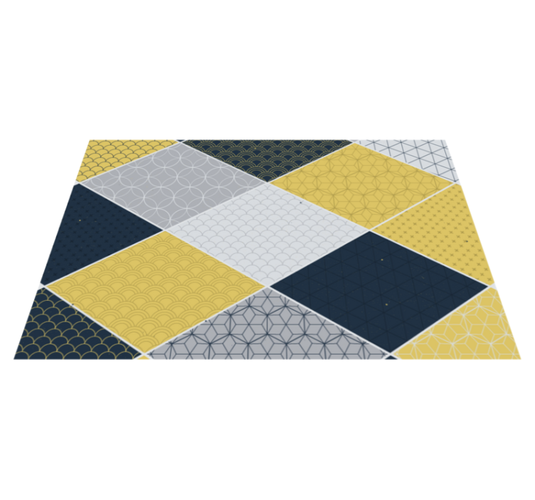 Vinyl Teppich geometrisch geometrische mosaikmischung - TenStickers