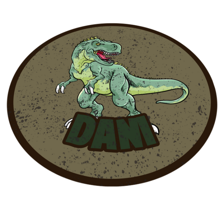 Vinylteppich mit Name Tirannosaurus rex - TenStickers