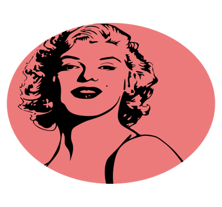Vinylteppich Vintage Marilyn monroe porträt - TenStickers