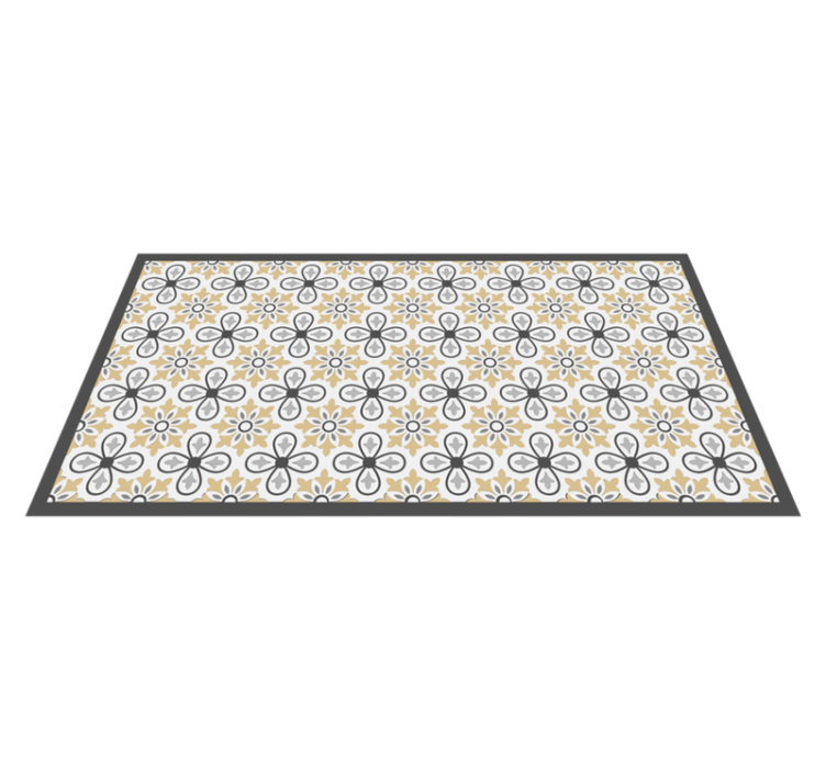 Vinylteppich modern Antike blumen - TenStickers