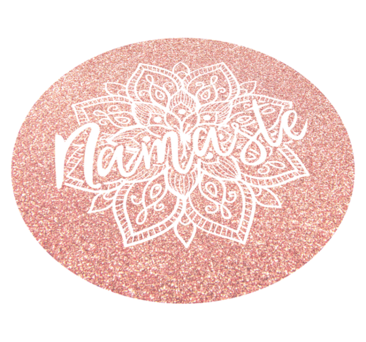 Vinyl Teppich Mandala mandala namaste motiv - TenStickers
