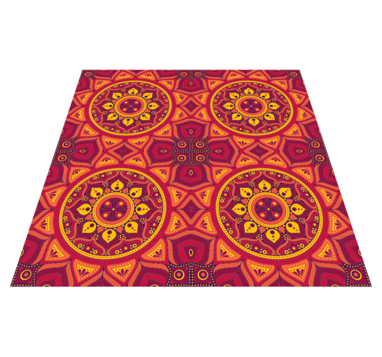 Vinyl Teppich Mandala mandala inspirierte symmetrie - TenStickers