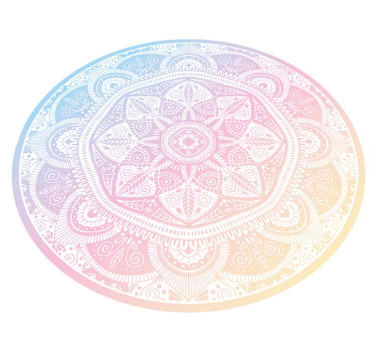 Vinyl Teppich Mandala farbverlauf-mandala - TenStickers