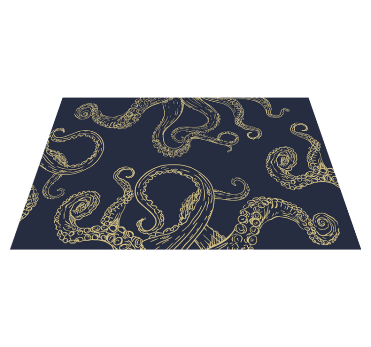Vinylteppich Animal Print Octopus tentackles - TenStickers