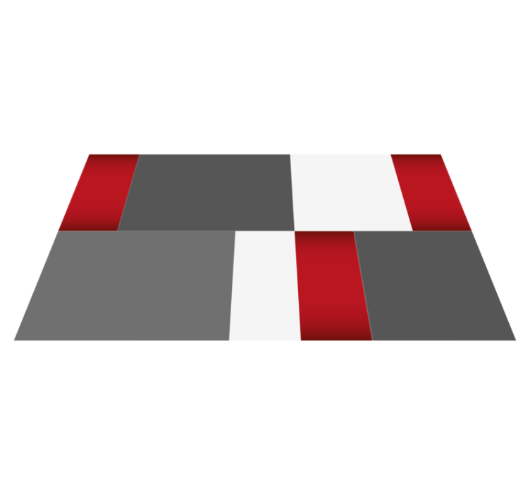 Vinylteppich geometrisch Hydraulische Kacheln - TenStickers