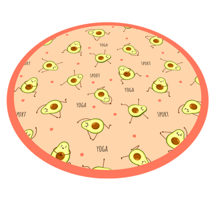 Vinyl Teppich Kinder avocado-aktivitätsspiel - TenStickers