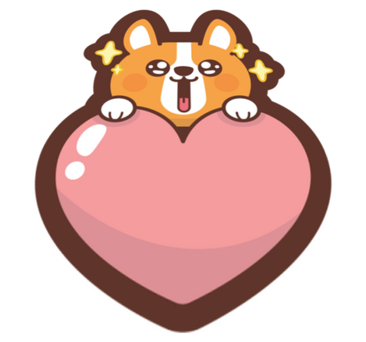 Vinylteppich Tiere Anime hund - TenStickers