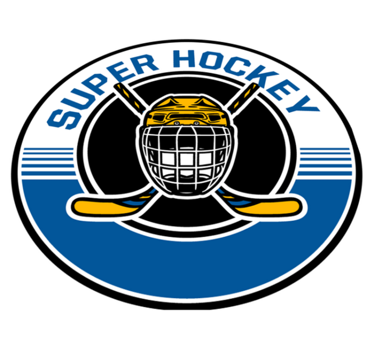 Vinyl Teppich Spiele hockey-emblem - TenStickers
