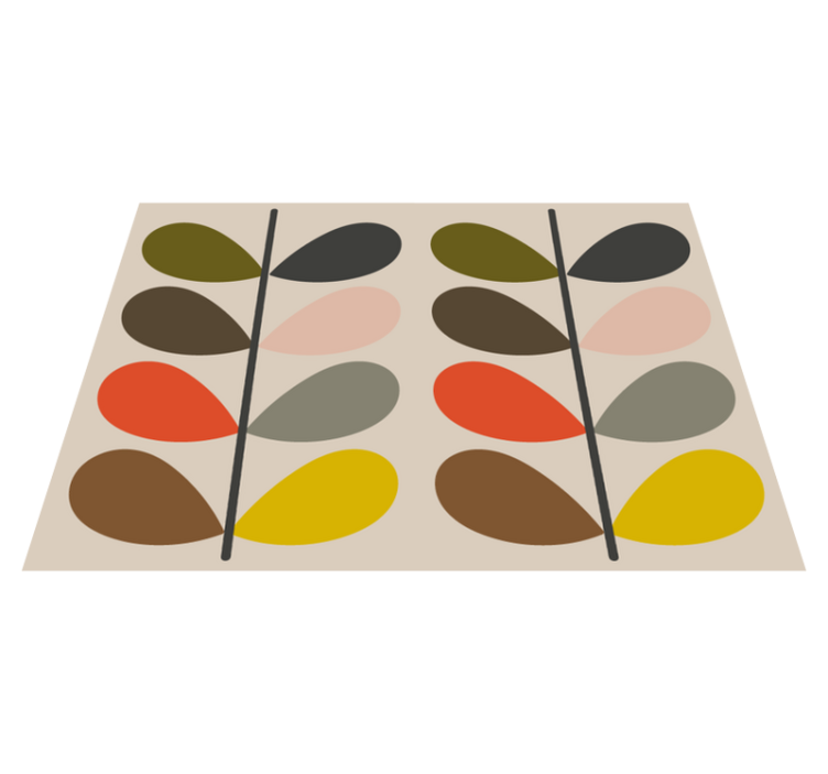 Vinylteppich modern Orla kiely - TenStickers