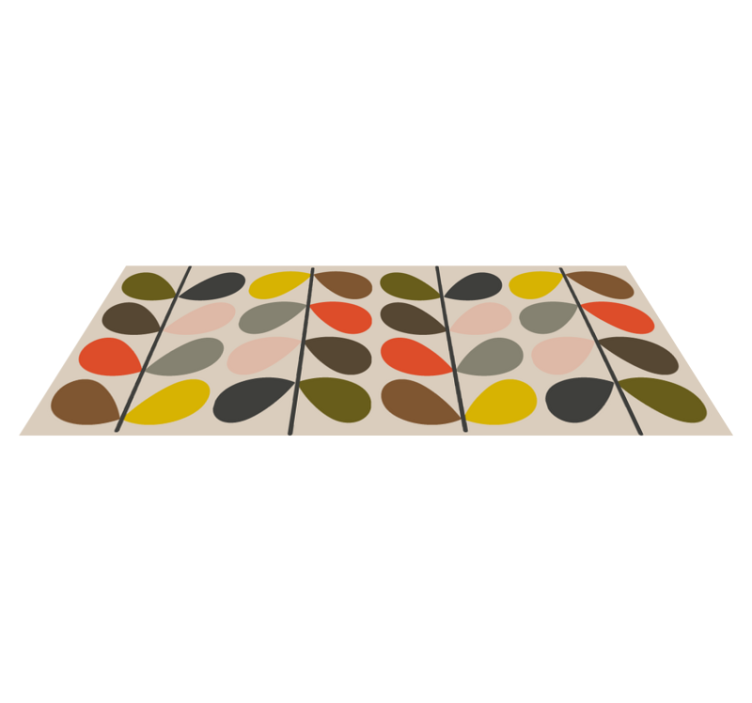 Vinylteppich modern Orla kiely Muster - TenStickers