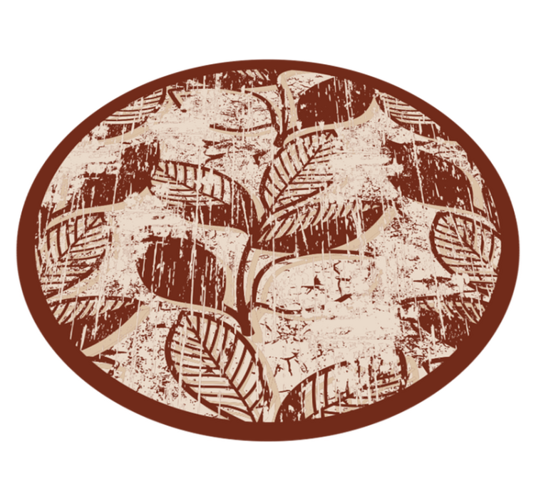 Vinyl Teppich Natur stilvolle blattmuster - TenStickers