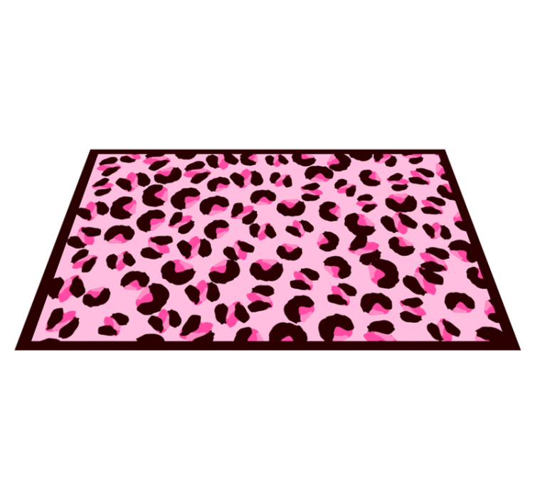 Vinylteppich Animal Print Leuchtend rosa leopard - TenStickers