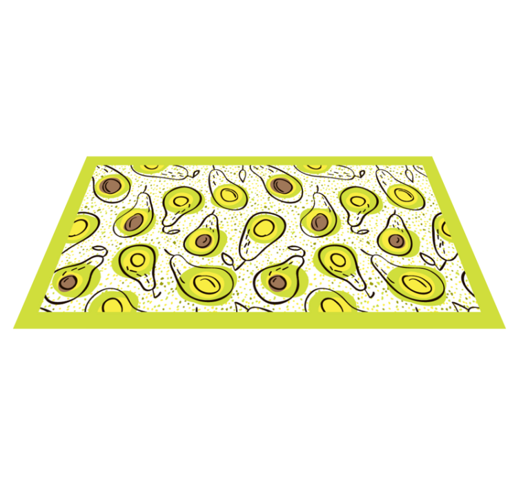 Vinyl Teppich Küche avocado-dessert - TenStickers