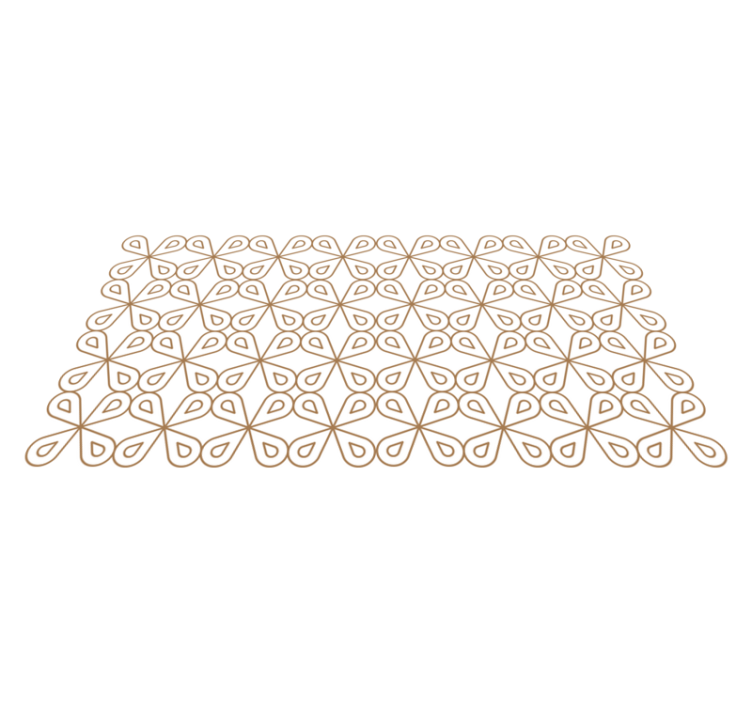 Vinyl Teppich Fliesenoptik dezentes blattmotiv - TenStickers