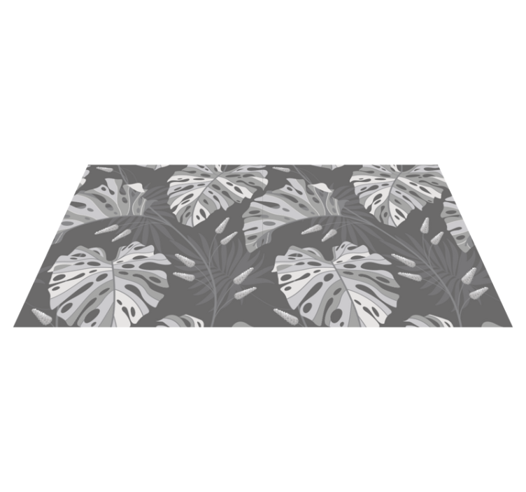Vinyl Teppich Natur monstera-blattmuster - TenStickers