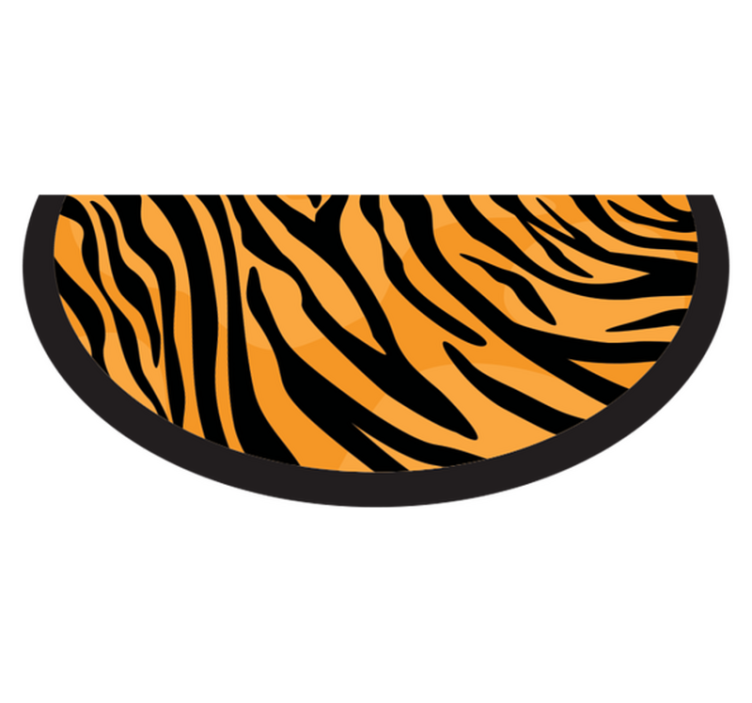 Vinyl teppich tiermuster mit tigerstreifen design - TenStickers