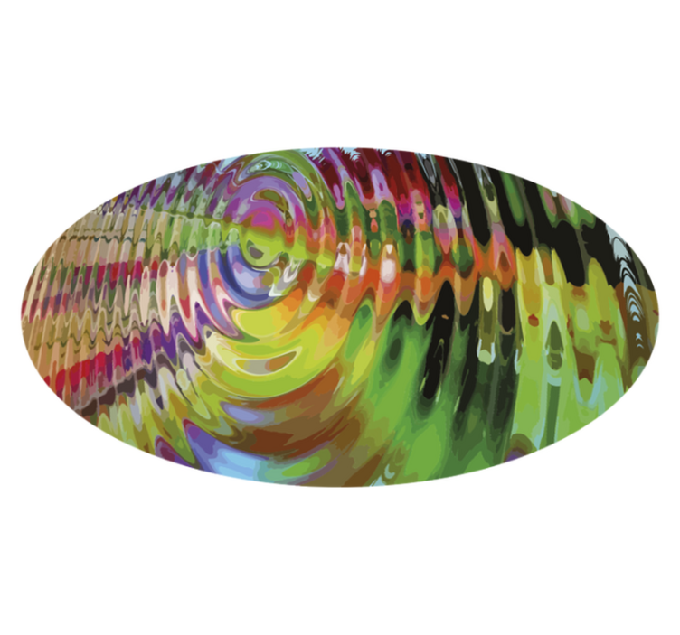 Vinylteppich modern Konzentrisch mehrfarbig - TenStickers