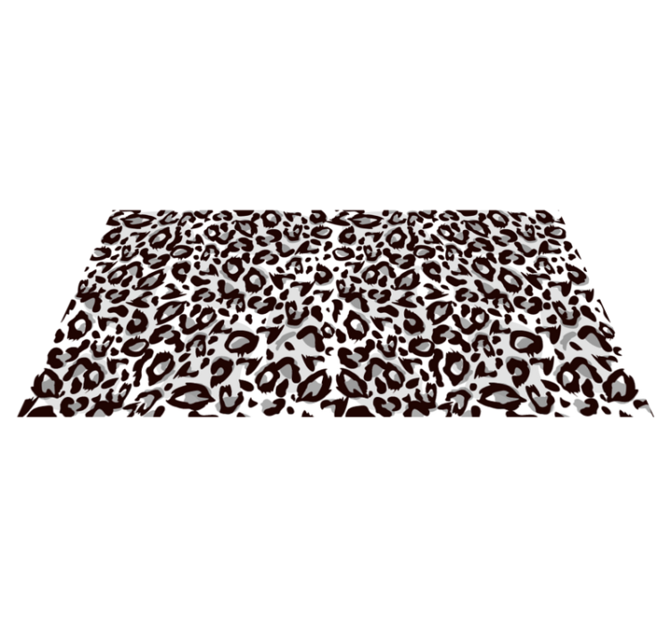 Vinylteppich Animal Print Schwarzer leopard - TenStickers