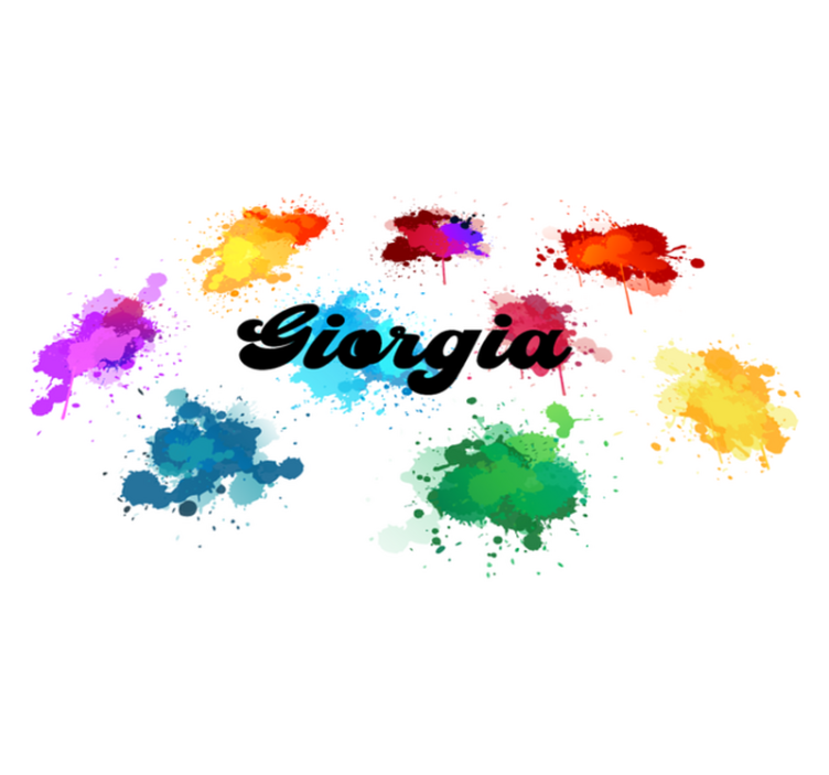 Vinyl teppich jugendzimmer mit kreisförmigem design - TenStickers