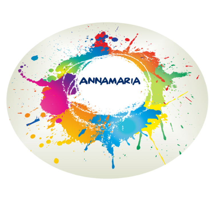 Vinyl Teppich Jugendzimmer spritzer mit namen - TenStickers