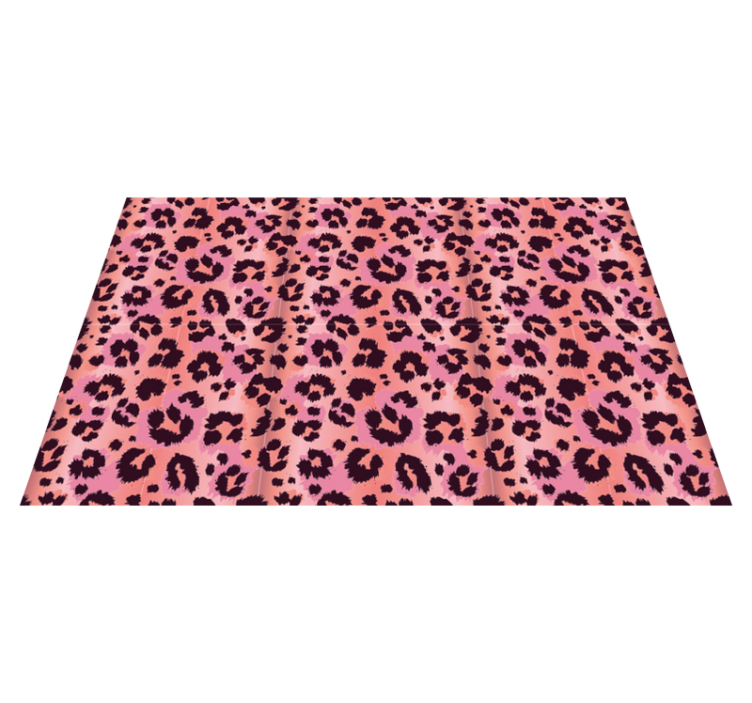 Vinylteppich Animal Print Rosa leopard - TenStickers