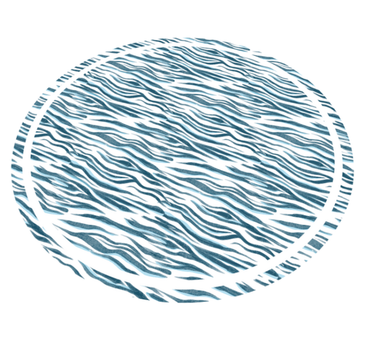 Vinyl Teppich Tiermuster stylische zebrawelle - TenStickers