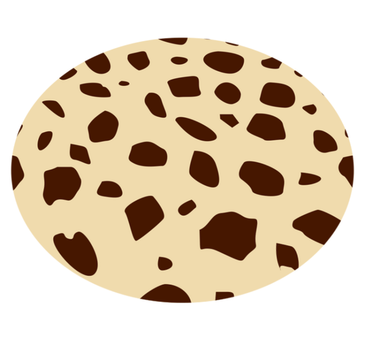 Vinyl Teppich Tiermuster gefleckte wärme - TenStickers