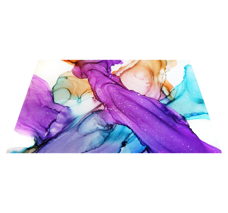 Vinyl Teppich Bad abstrakte flüssige wirbel - TenStickers