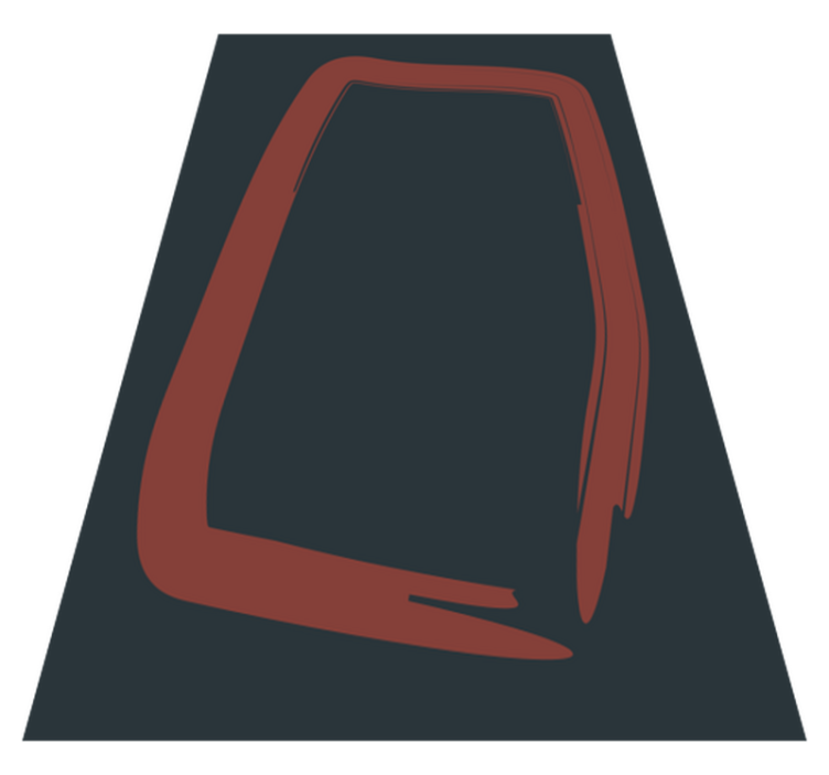 Vinyl Teppich Wohnzimmer schlanke abstrakte form - TenStickers