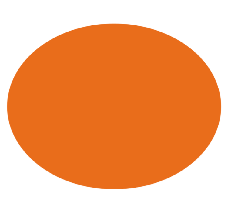 Vinyl teppich orange in warmen erdtönen - TenStickers