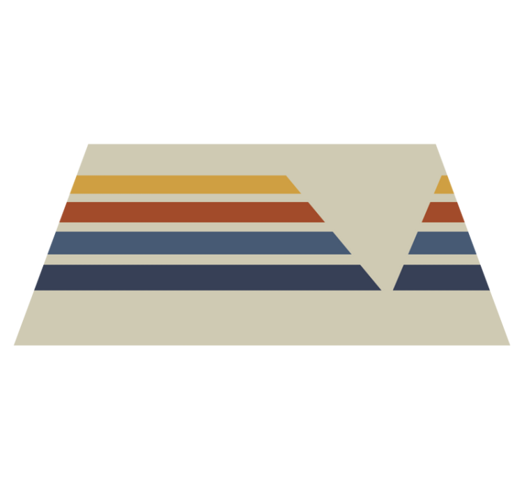 Vinyl Teppich geometrisch chevron-streifen-motiv - TenStickers