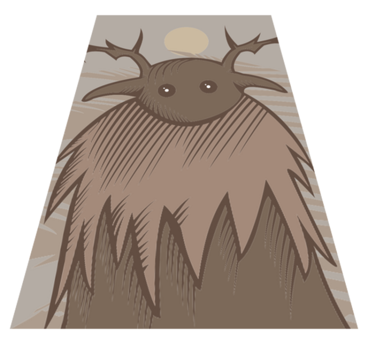 Vinylteppich ethnisch Kittelsen troll - TenStickers