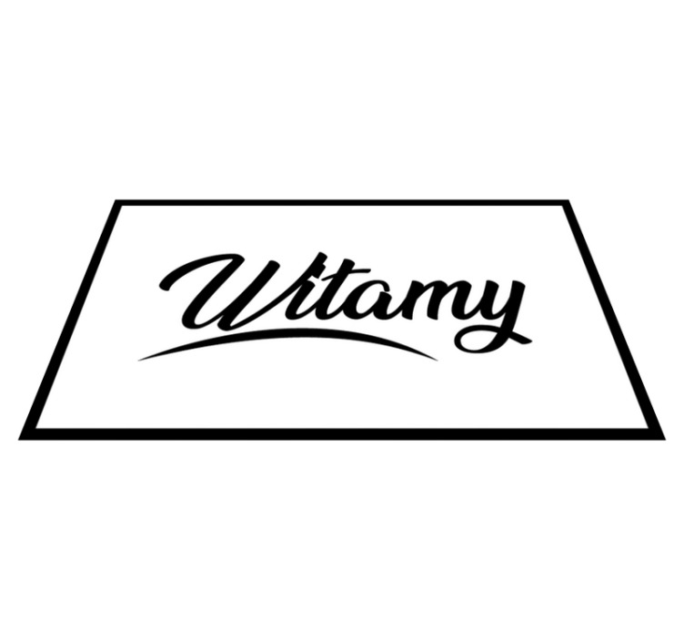 Vinylteppich Diele Willkommen dünner teppich - TenStickers