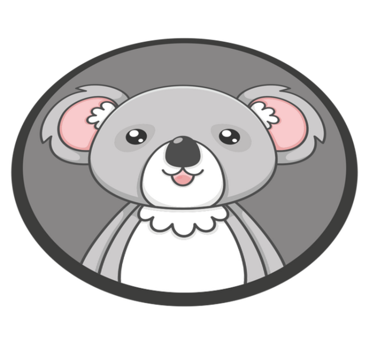 Vinyl Teppich Kinderzimmer süße koala-illustration - TenStickers