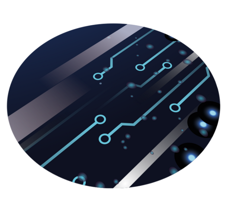 Vinyl Teppich Jugendzimmer leiterplattenmuster - TenStickers