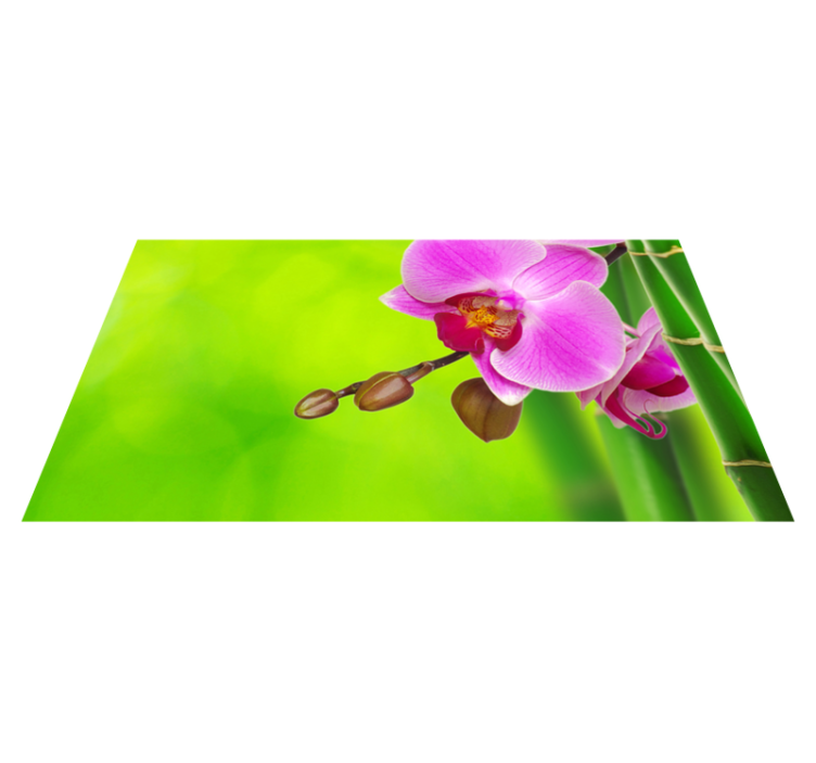 Vinyl Teppich Blumen orchideenblütenfreude - TenStickers