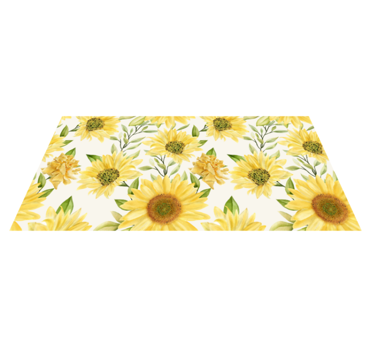 Vinyl Teppich Blumen sonnenblumen-blumenarrangement - TenStickers