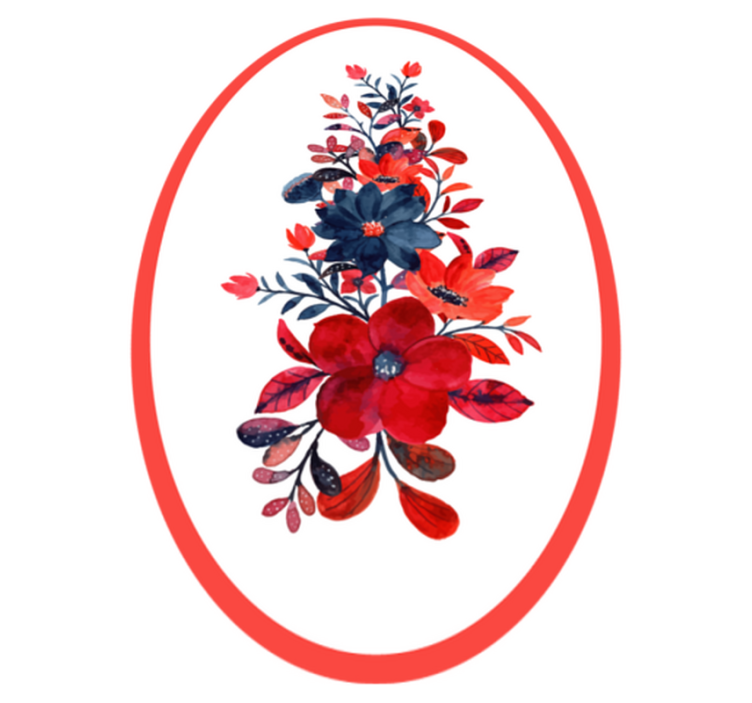 Vinyl Teppich Blumen blumenarrangement - TenStickers
