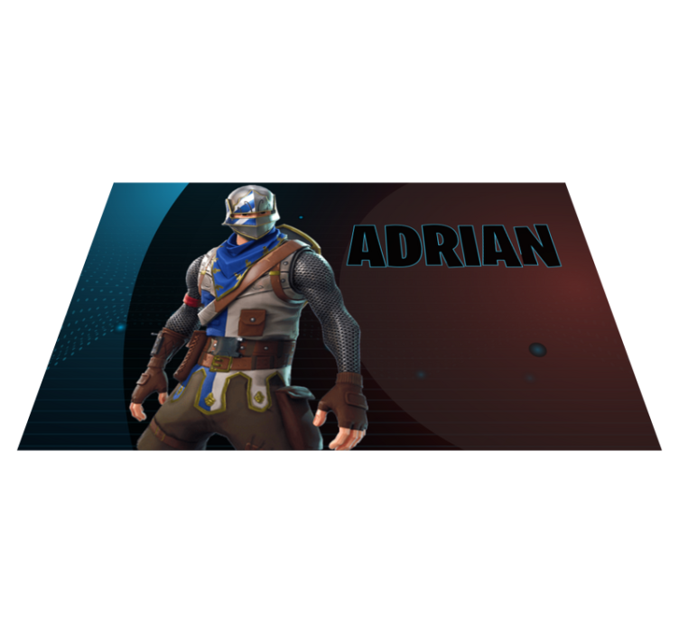 Vinyl Teppich Jugendzimmer heroischer spielcharakter - TenStickers