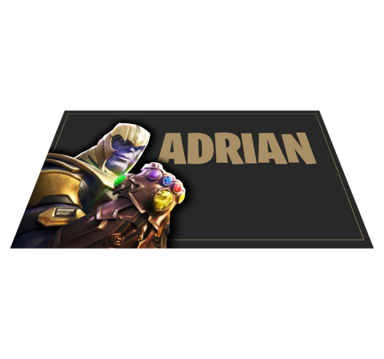 Vinyl teppich jugendzimmer mit gaming charakter namen - TenStickers