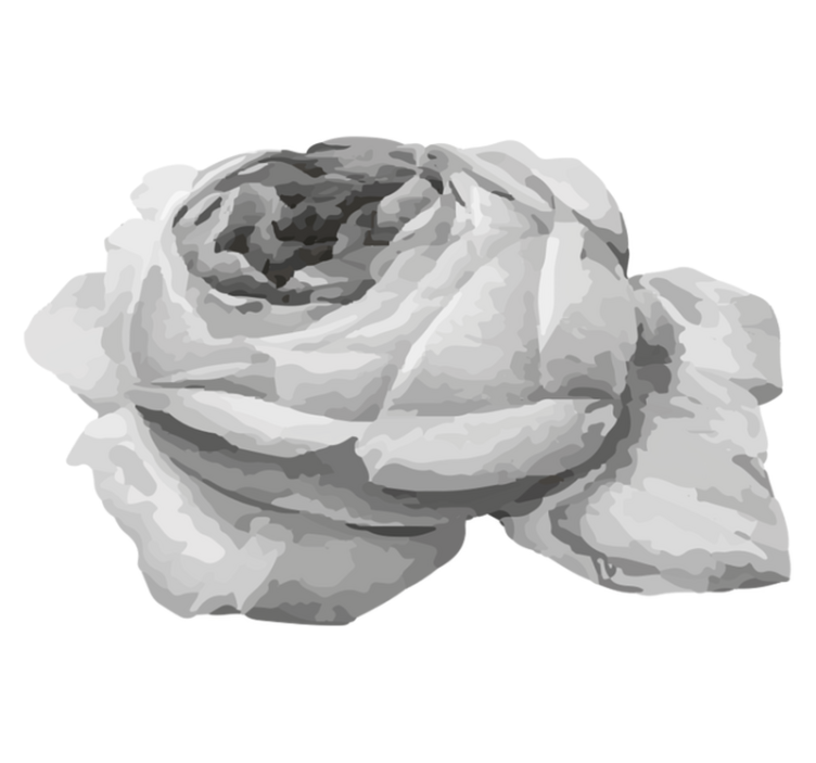 Vinyl teppich blumen rose blüte - TenStickers