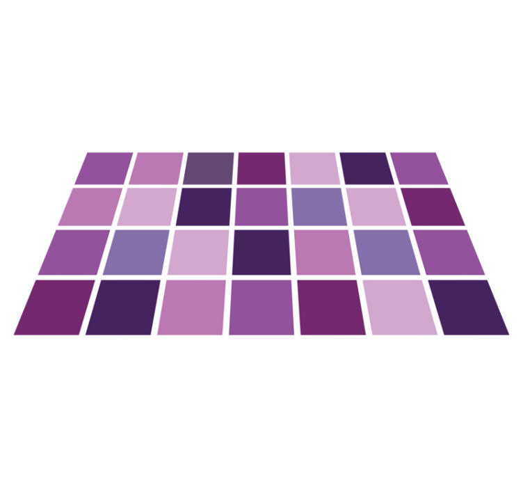 Lila fliesen bodenteppich - TenStickers