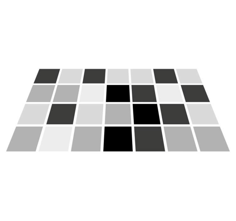 Vinyl Teppich Bad grautöne quadrate - TenStickers