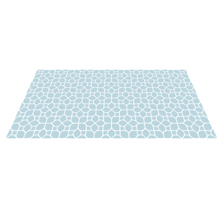 Vinyl Teppich geometrisch weiße und graue elemente - TenStickers